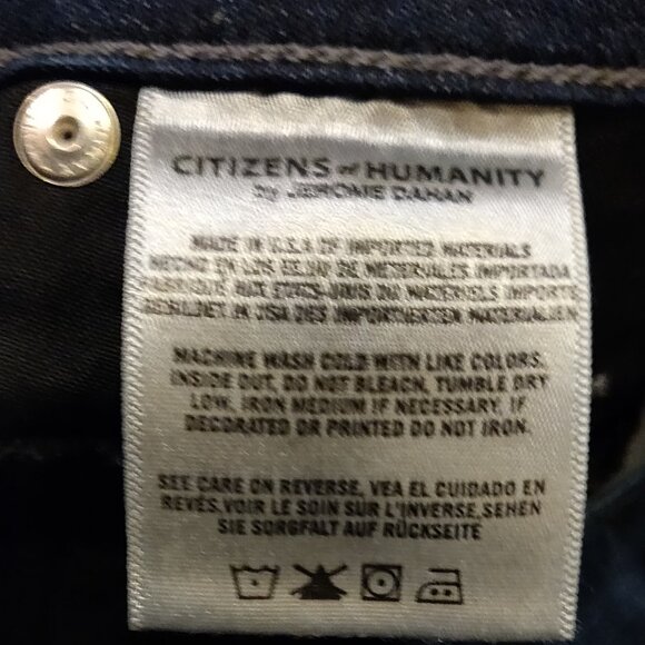 Citizens Of Humanity Emerson Slim Boyfriend Button Fly Jeans SIZE 24 - Picture 4 of 9